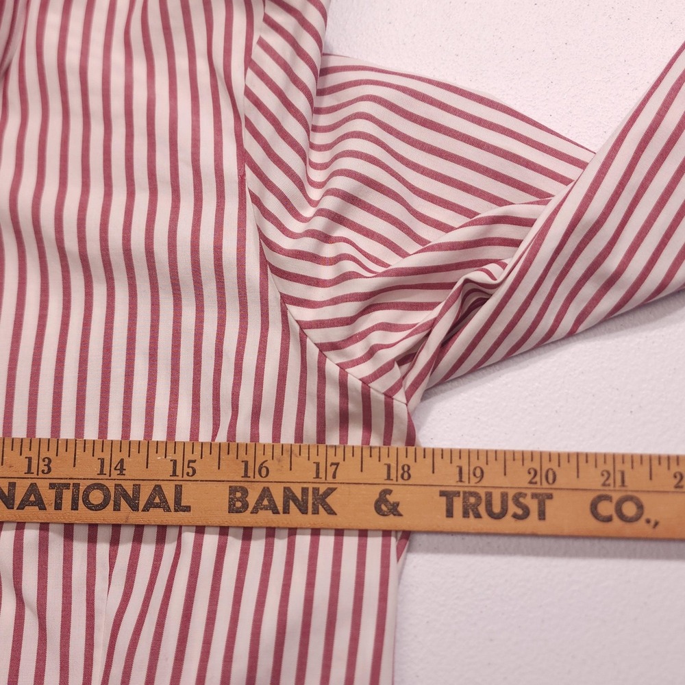 Brooks Brothers Alabama Crimson Tide Shirt Womens 8 Red Stripe Non Iron Stretch - Picture 7 of 9